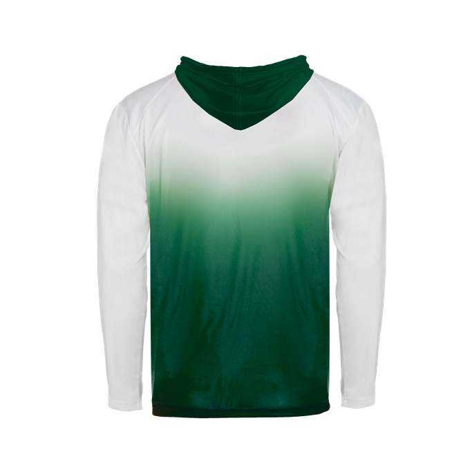 Badger Sport 2205 Ombre Youth Hoodie Tee - Forest Ombre - HIT a Double - 2