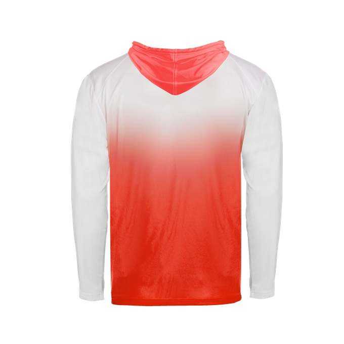 Badger Sport 2205 Ombre Youth Hoodie Tee - Red Ombre - HIT a Double - 2