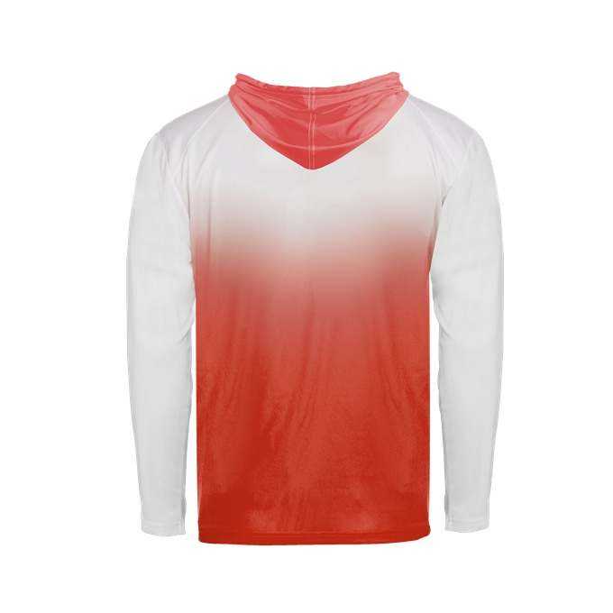 Badger Sport 4205 Ombre Hoodie Tee - Red Ombre - HIT a Double - 2