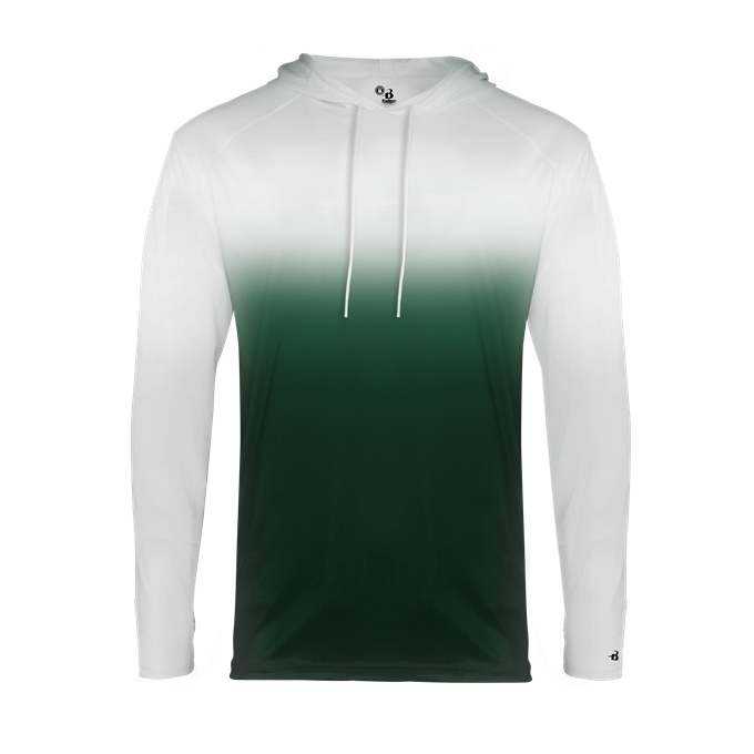 Badger Sport 4205 Ombre Hoodie Tee - Forest Ombre - HIT a Double - 1