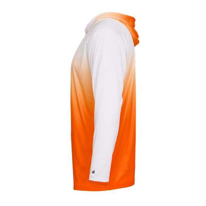 Badger Sport 2205 Ombre Youth Hoodie Tee - Orange Ombre - HIT a Double - 3