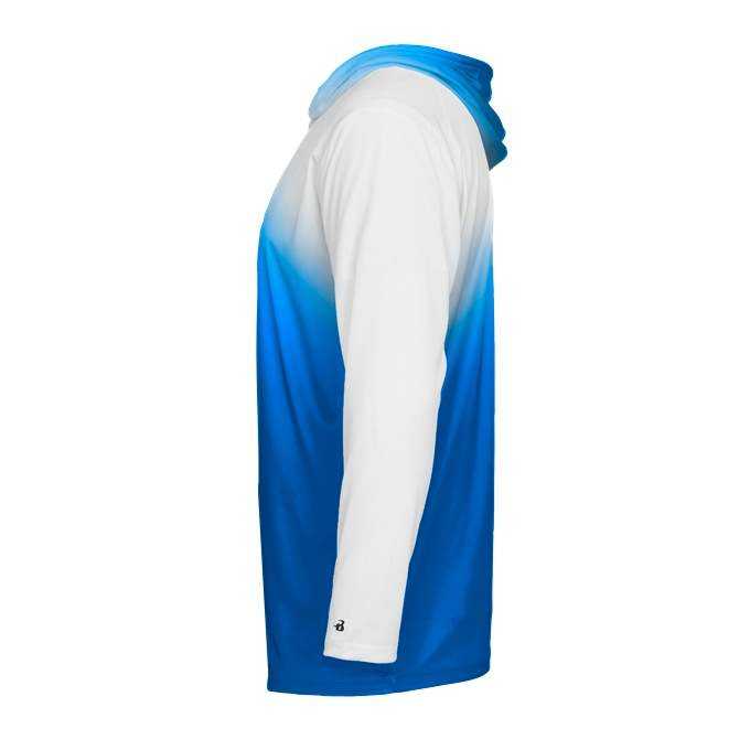 Badger Sport 2205 Ombre Youth Hoodie Tee - Royal Ombre - HIT a Double - 3