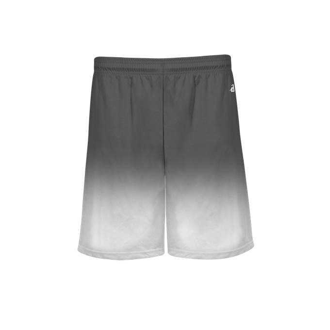 Badger Sport 2206 Ombre Youth Short - Graphite White - HIT a Double - 1