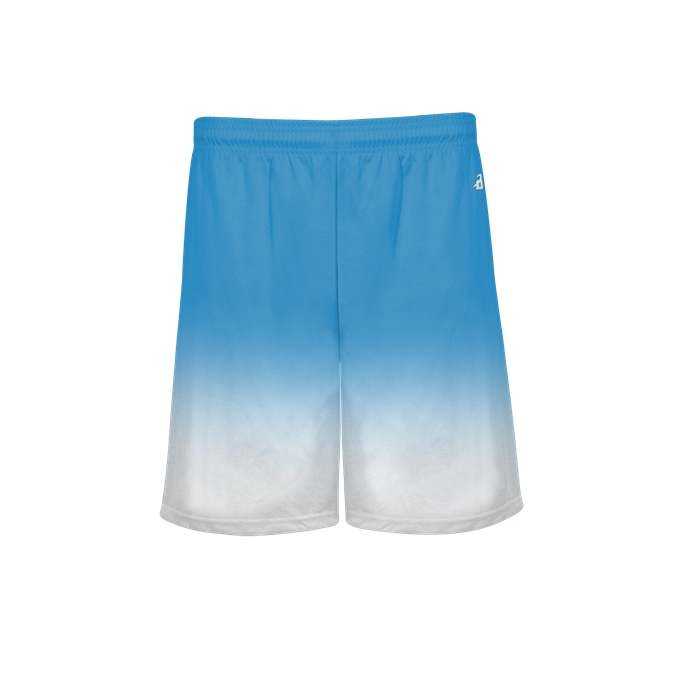 Badger Sport 2206 Ombre Youth Short - Columbia Blue White - HIT a Double - 1