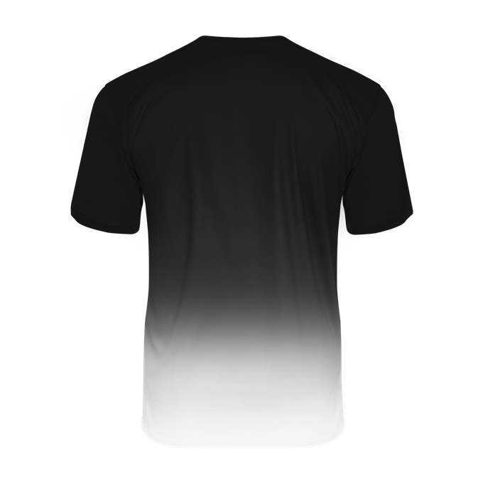 Badger Sport 4209 Reverse Ombre Tee - Black Ombre - HIT a Double - 2