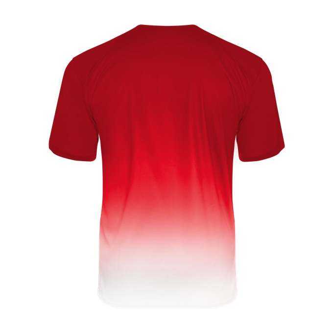 Badger Sport 4209 Reverse Ombre Tee - Red Ombre - HIT a Double - 2