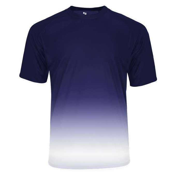 Badger Sport 4209 Reverse Ombre Tee - Navy Ombre - HIT a Double - 1