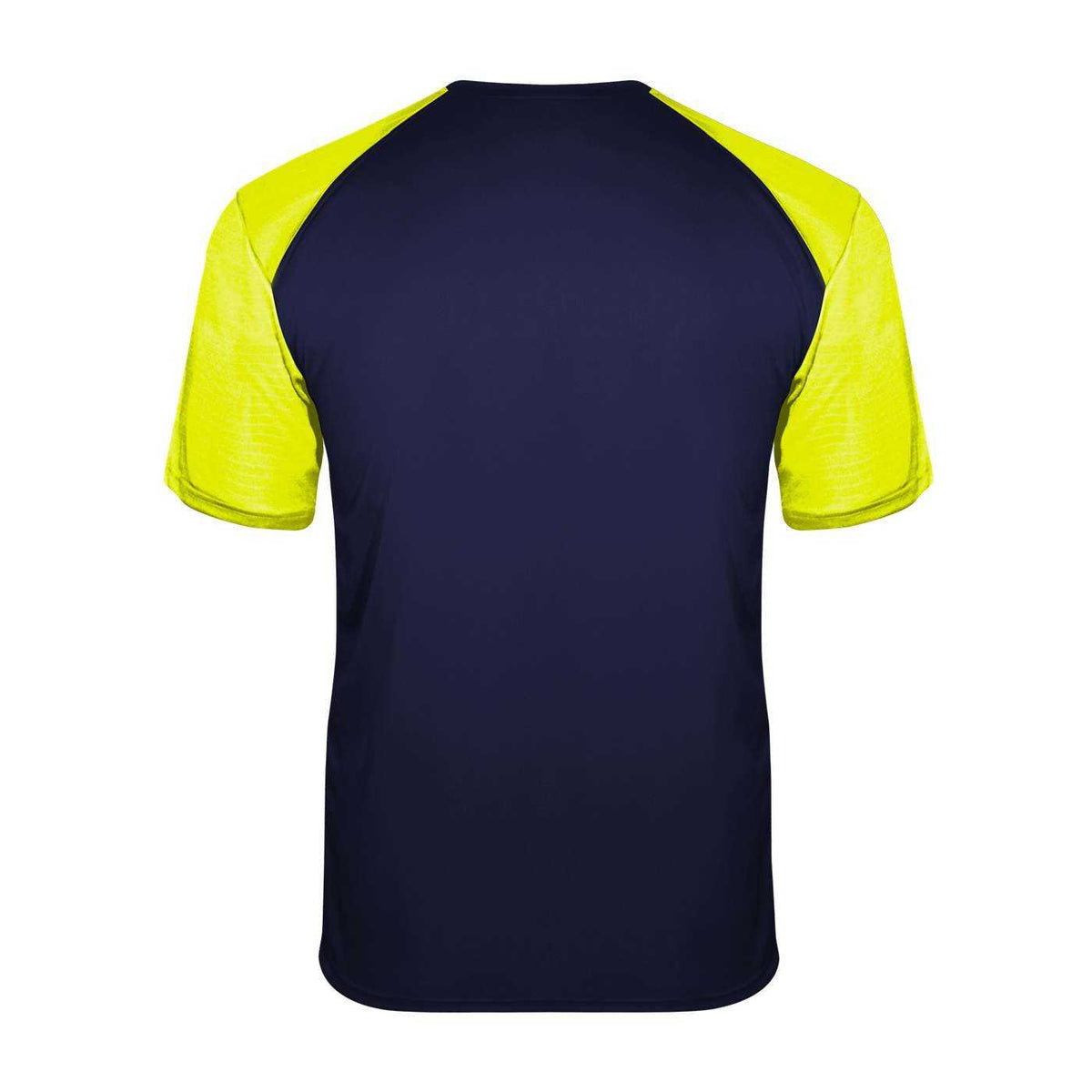 Badger Sport 4230 Breakout Tee - Navy Safety Yellow - HIT a Double - 3