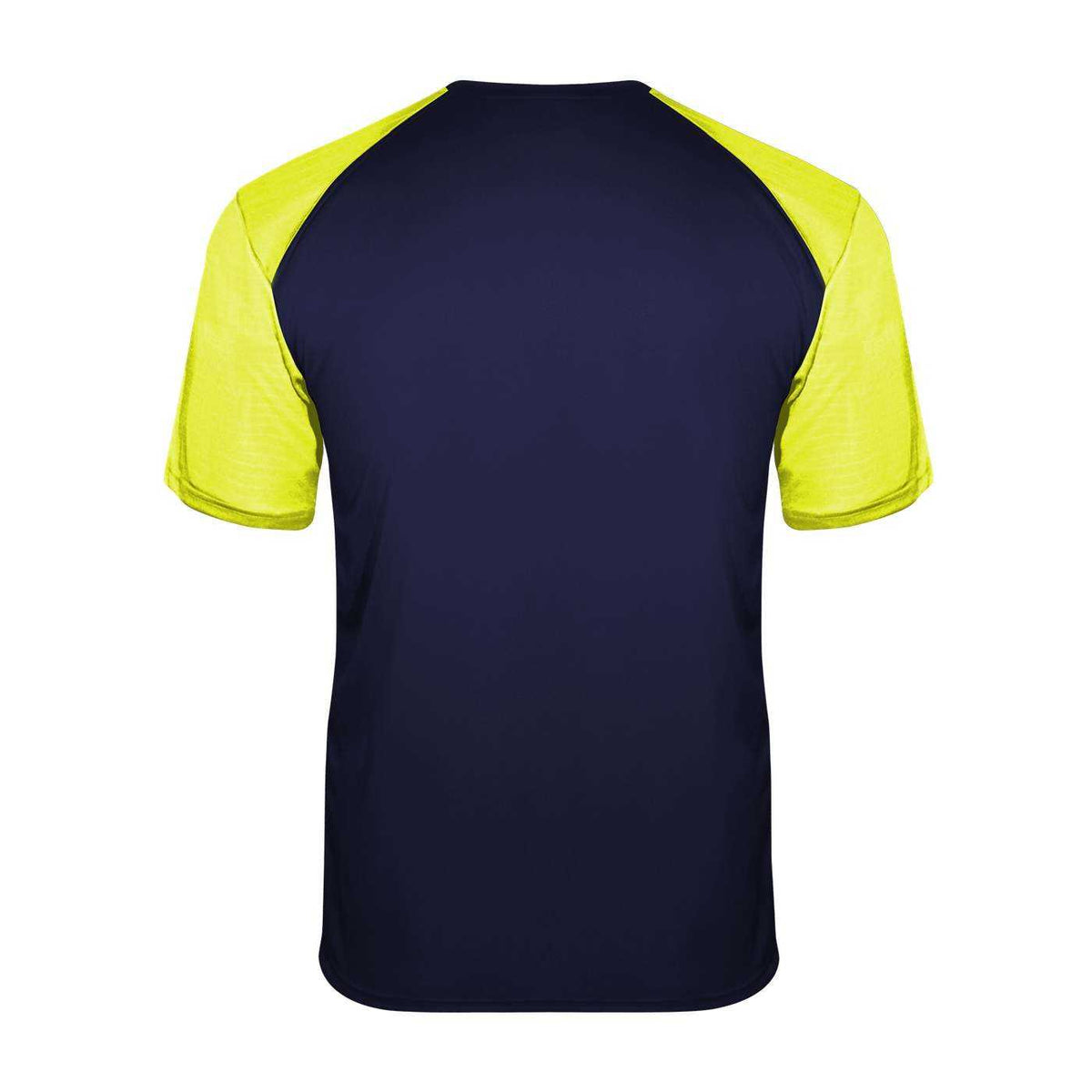 Badger Sport 2230 Breakout Youth Tee - Navy Safety Yellow - HIT a Double - 3