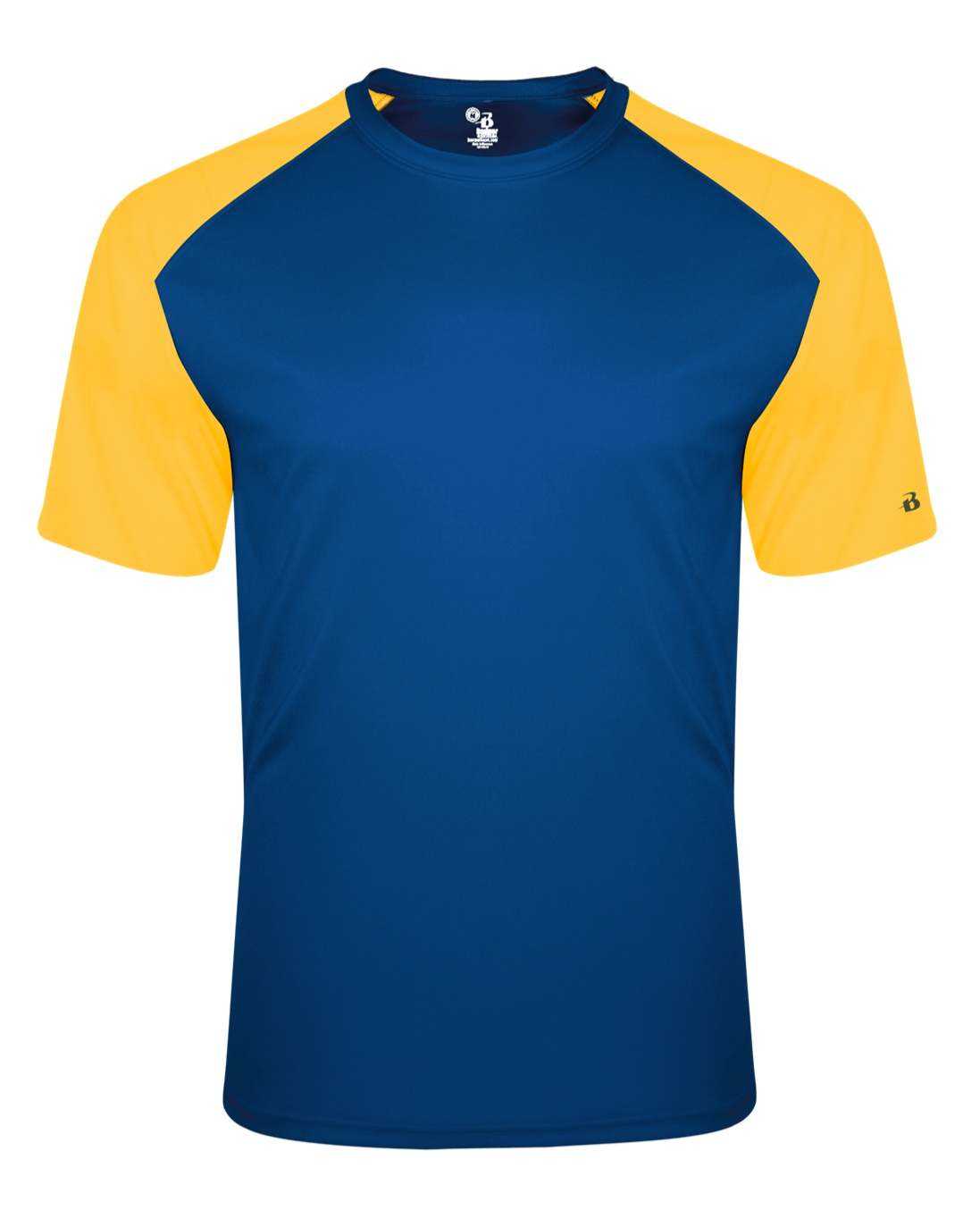 Badger Sport 2230 Breakout Youth Tee - Royal Gold - HIT a Double - 1