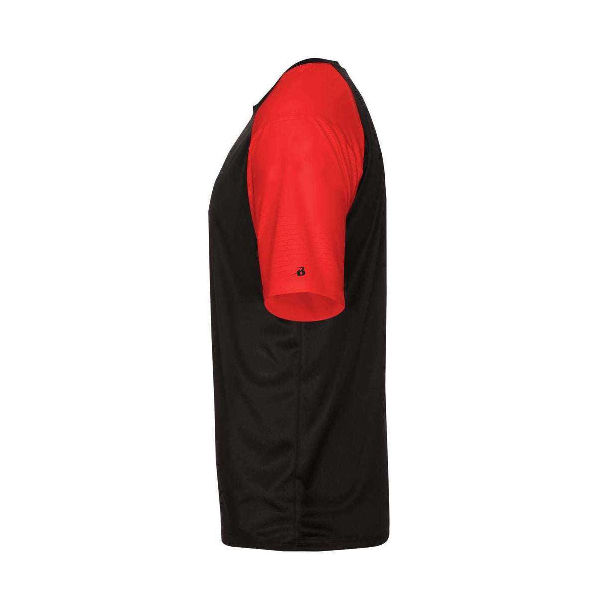 Badger Sport 4230 Breakout Tee - Black Red - HIT a Double - 2