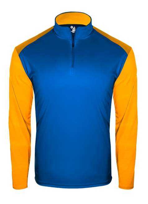 Badger Sport 2231 Breakout Youth 1/4 Zip - Royal Gold - HIT a Double - 1