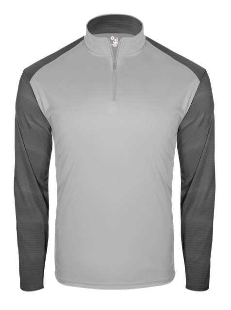 Badger Sport 2231 Breakout Youth 1/4 Zip - Silver Graphite - HIT a Double - 1
