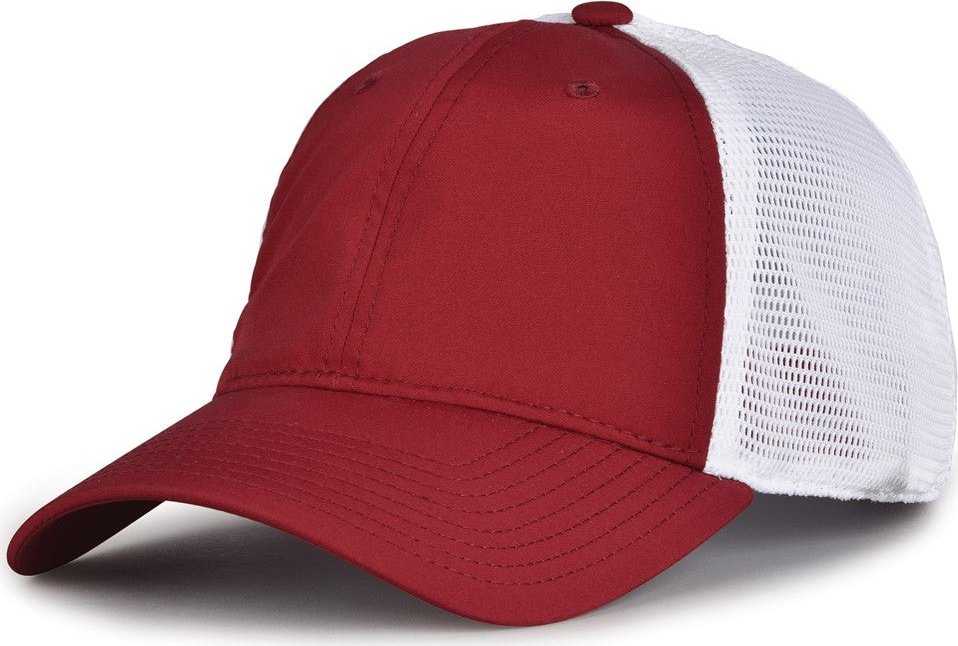 The Game GB455 Poly Mesh Cap - Cardinal - HIT A Double