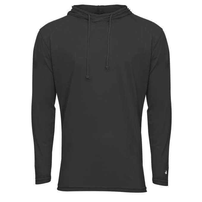 Badger Sport 2905 Tri-Blend Surplice Youth Hoodie - Black - HIT a Double - 1
