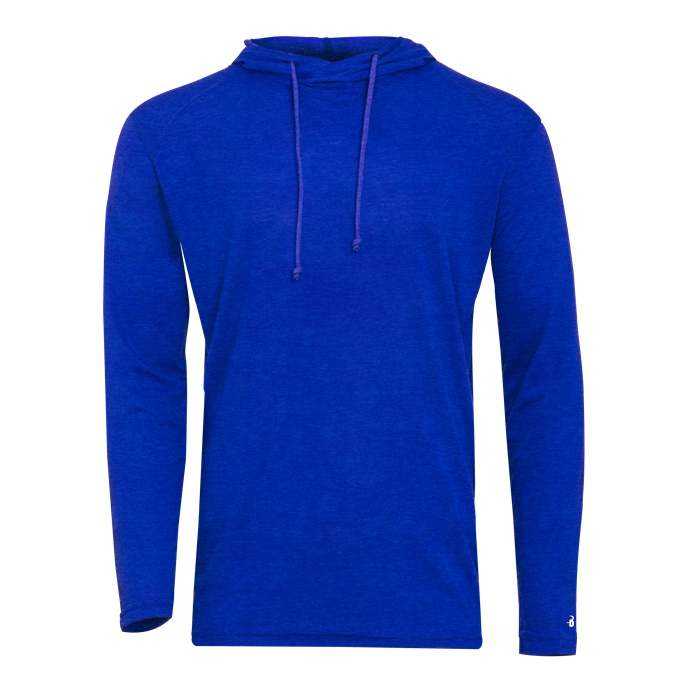 Badger Sport 2905 Tri-Blend Surplice Youth Hoodie - Royal Heather - HIT a Double - 1