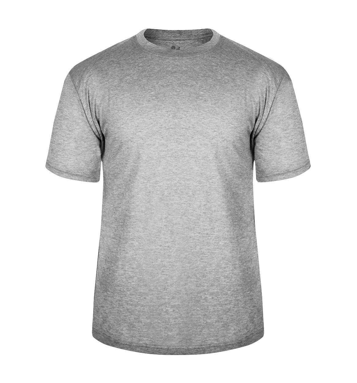 Badger Sport 4940 Tri-Blend Tee - Oxford - HIT a Double - 1