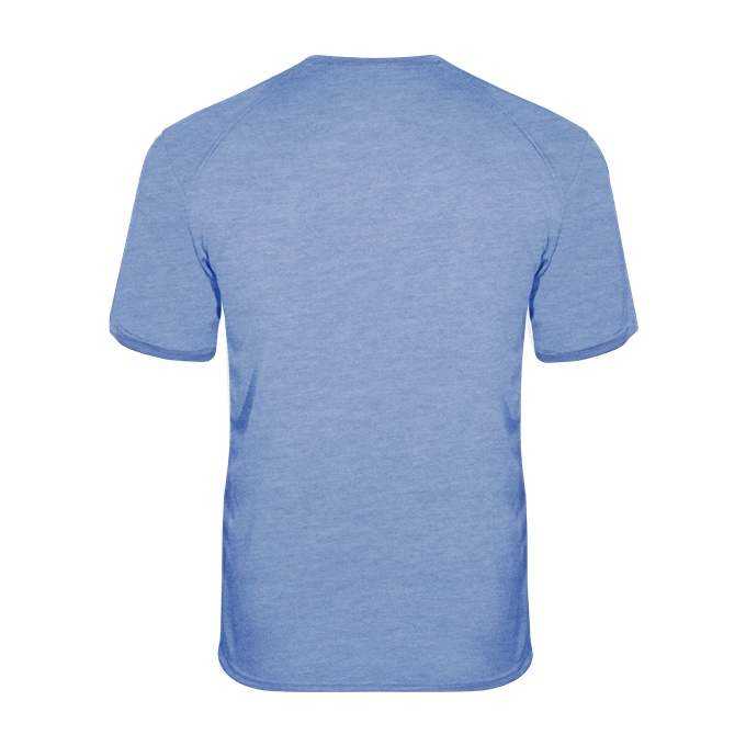 Badger Sport 2940 Tri-Blend Youth Tee - Columbia Blue Heather - HIT a Double - 2