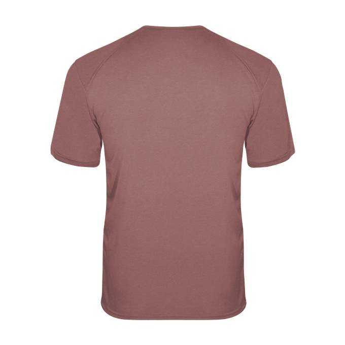 Badger Sport 2940 Tri-Blend Youth Tee - Maroon Heather - HIT a Double - 2