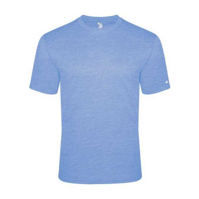 Badger Sport 2940 Tri-Blend Youth Tee - Columbia Blue Heather - HIT a Double - 1