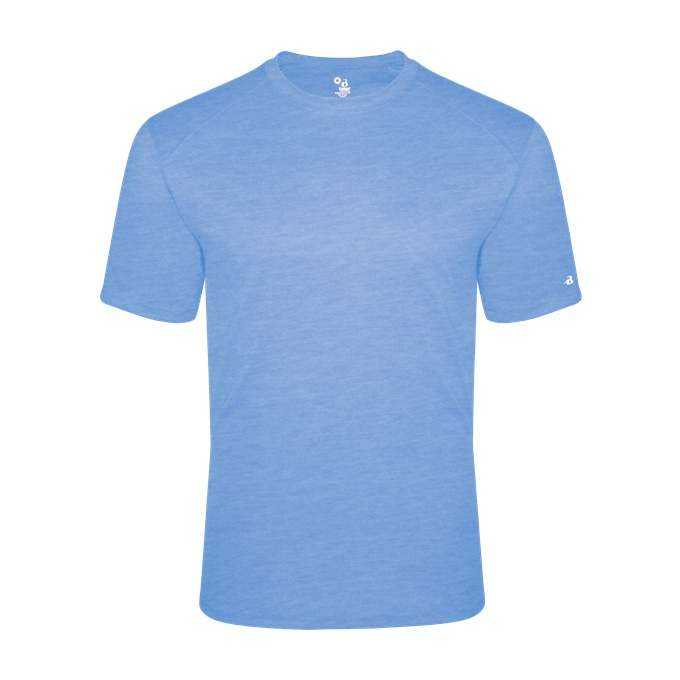 Badger Sport 4940 Tri-Blend Tee - Columbia Blue Heather - HIT a Double - 1