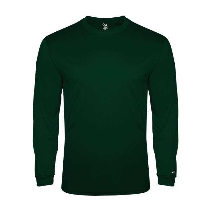 Badger Sport 4944 Tri-Blend Long Sleeve Tee - Forest - HIT a Double - 1