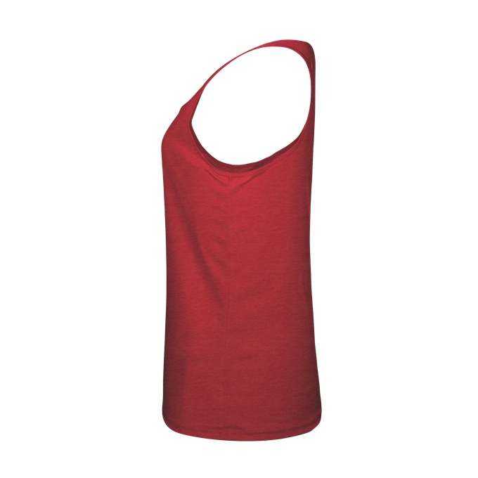 Badger Sport 4966 Tri-Blend Ladies&#39; Racerback Tank - Red Heather - HIT a Double - 2
