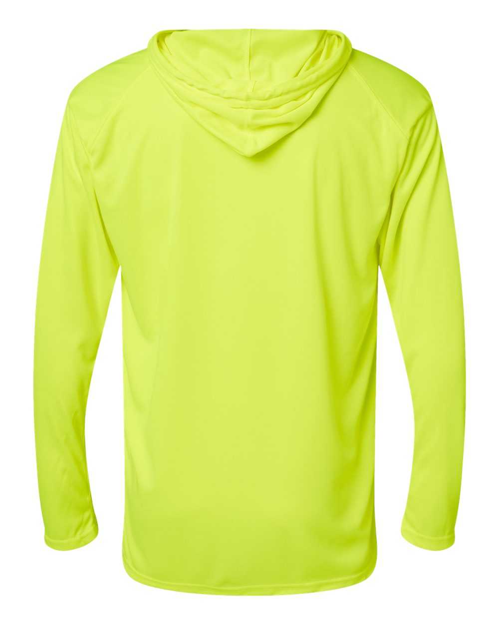 Badger Sport 4105 B-Core Long Sleeve Hoodie Tee - Safety Yellow - HIT a Double - 3