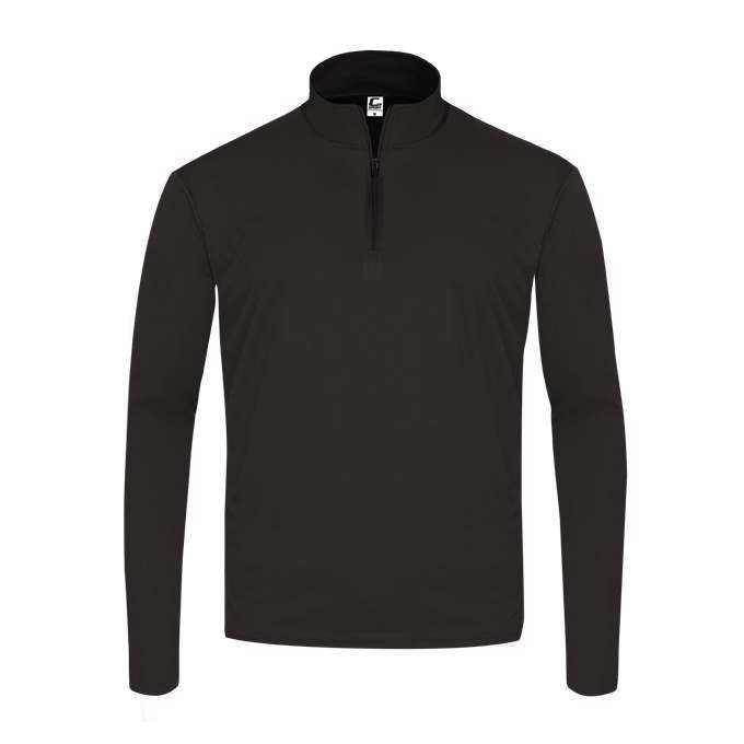 C2 Sport 5202 Youth 1/4 Zip - Black - HIT a Double - 1