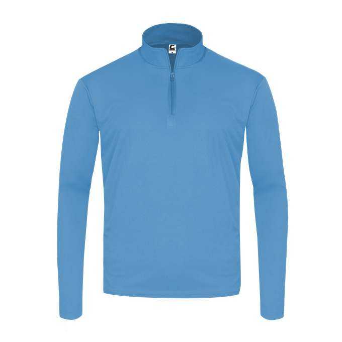 C2 Sport 5202 Youth 1/4 Zip - Columbia Blue - HIT a Double - 1