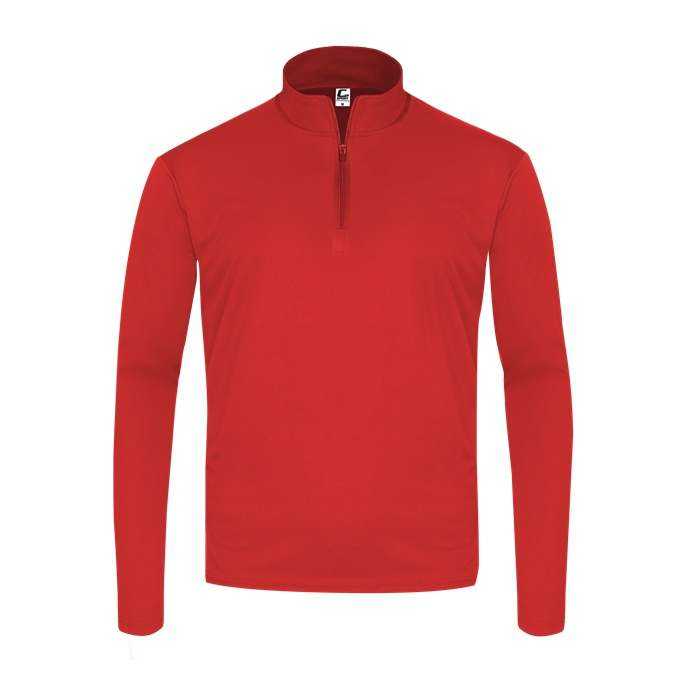 C2 Sport 5202 Youth 1/4 Zip - Red - HIT a Double - 1