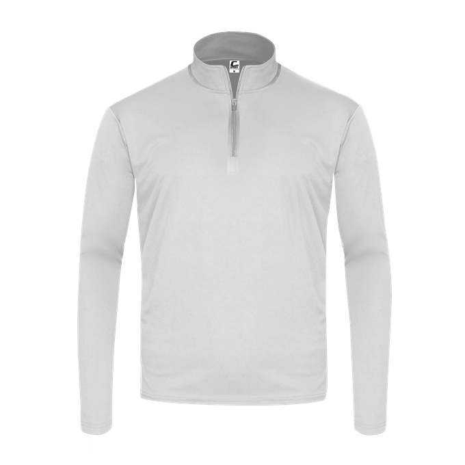 C2 Sport 5202 Youth 1/4 Zip - White - HIT a Double - 1