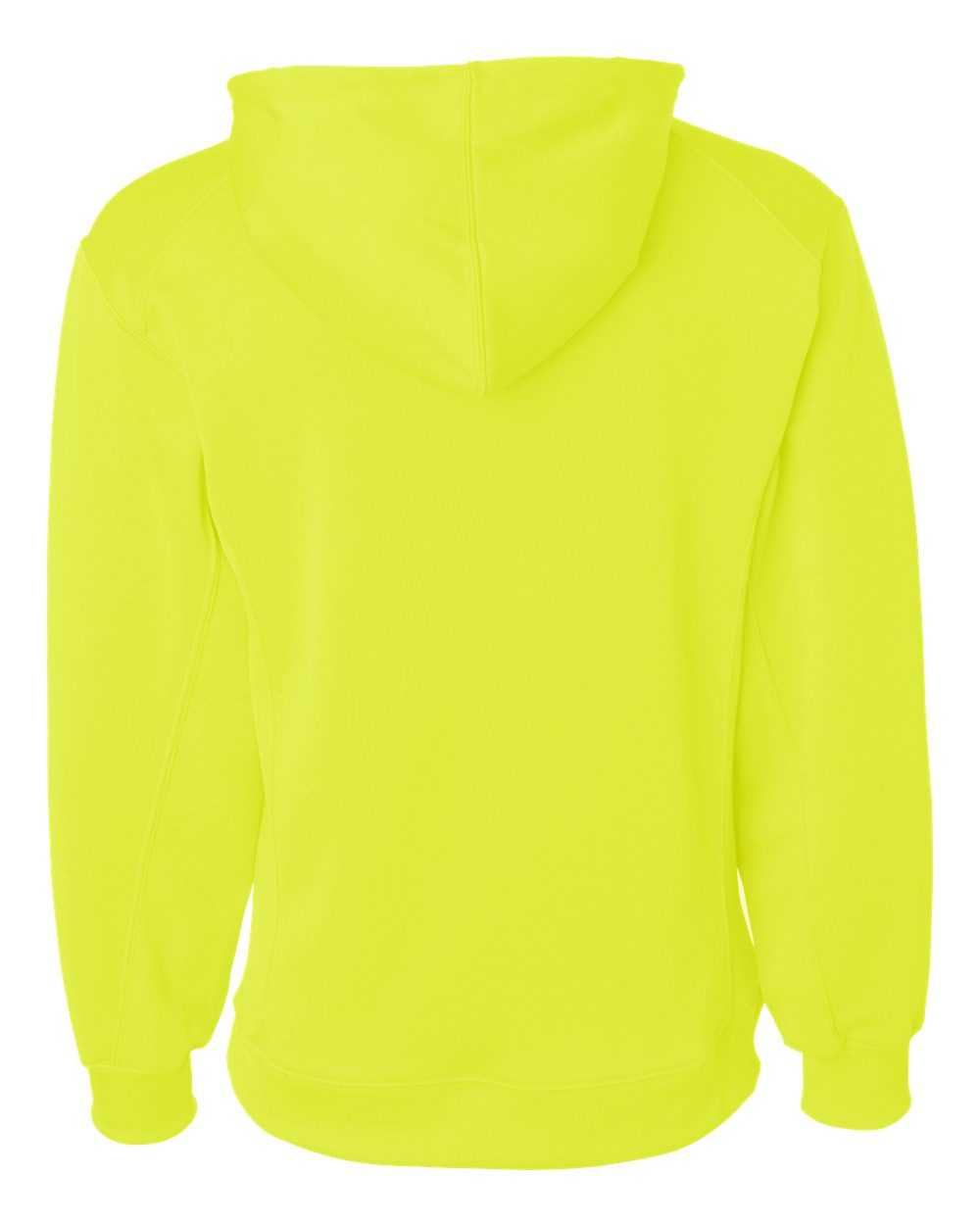 Badger Sport 2454 BT5 Youth Fleece Hoodie - Safety Yellow Green - HIT a Double - 3