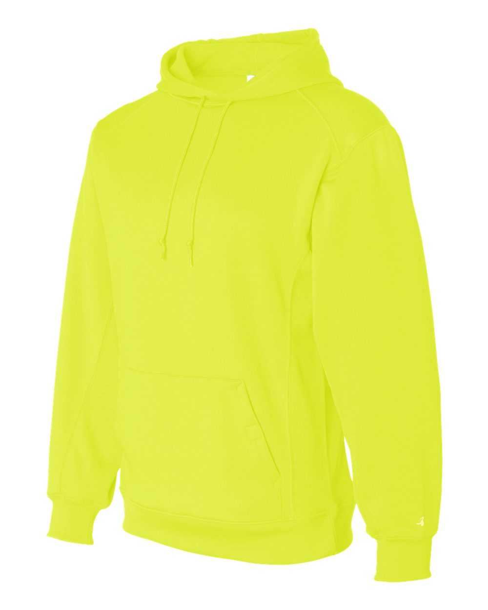 Badger Sport 2454 BT5 Youth Fleece Hoodie - Safety Yellow Green - HIT a Double - 2