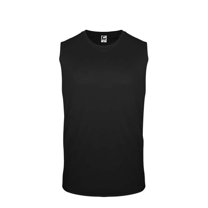 C2 Sport 5230 Youth Sleeveless Tee - Black - HIT a Double - 1