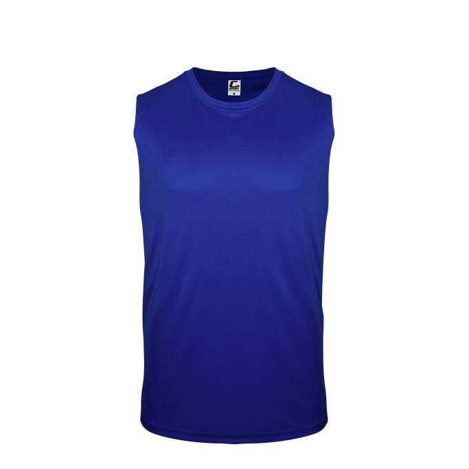 C2 Sport 5230 Youth Sleeveless Tee - Royal - HIT a Double - 1