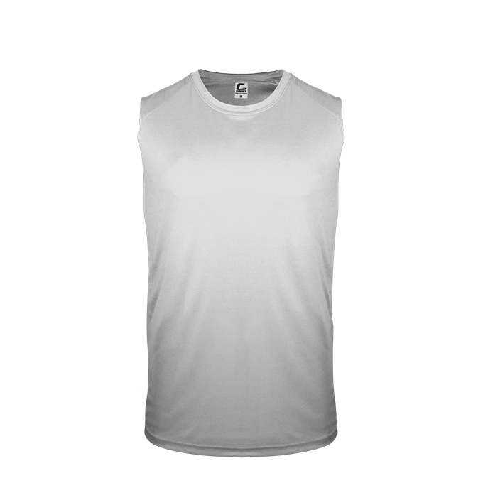 C2 Sport 5230 Youth Sleeveless Tee - Silver - HIT a Double - 1