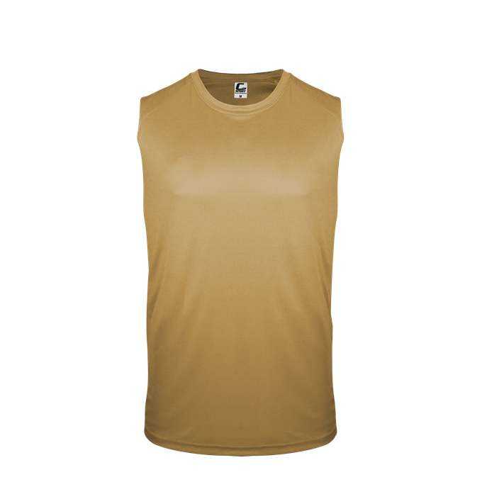 C2 Sport 5230 Youth Sleeveless Tee - Vegas Gold - HIT a Double - 1