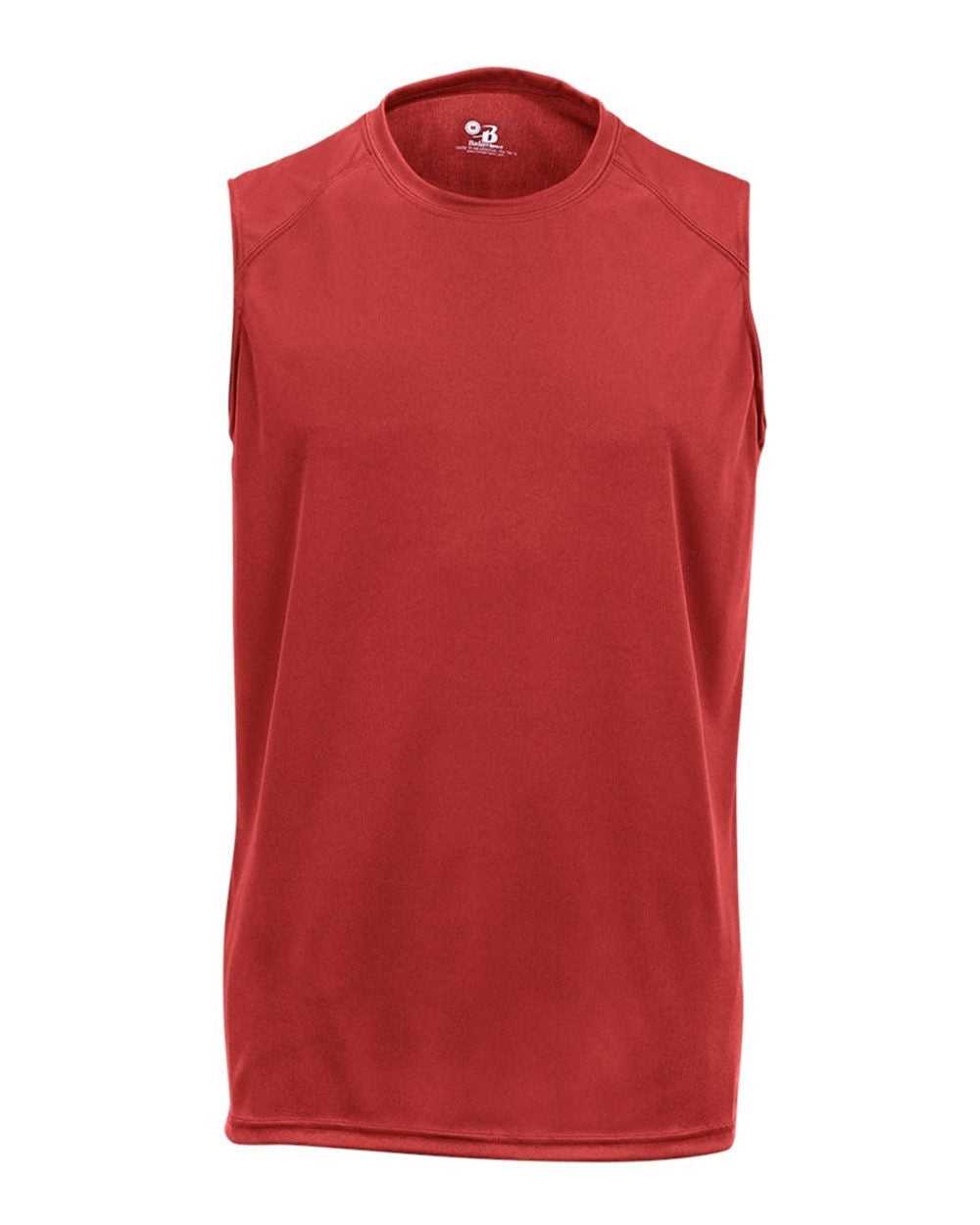Badger Sport 2130 B-Core Sleeve Youth Tee - Red - HIT a Double - 1