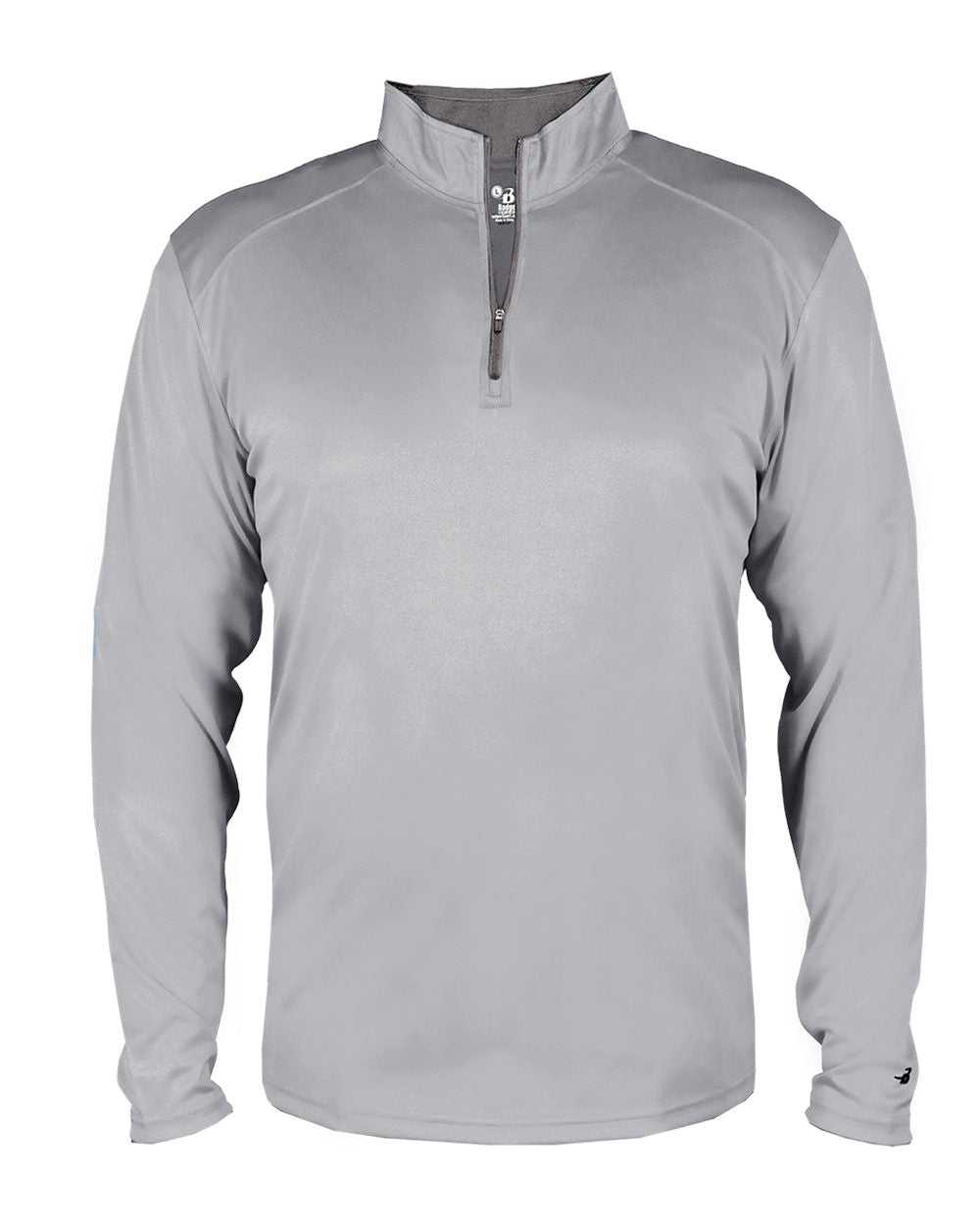 Badger Sport 2102 B-Core Youth 1/4 Zip - Silver Graphite - HIT a Double - 1