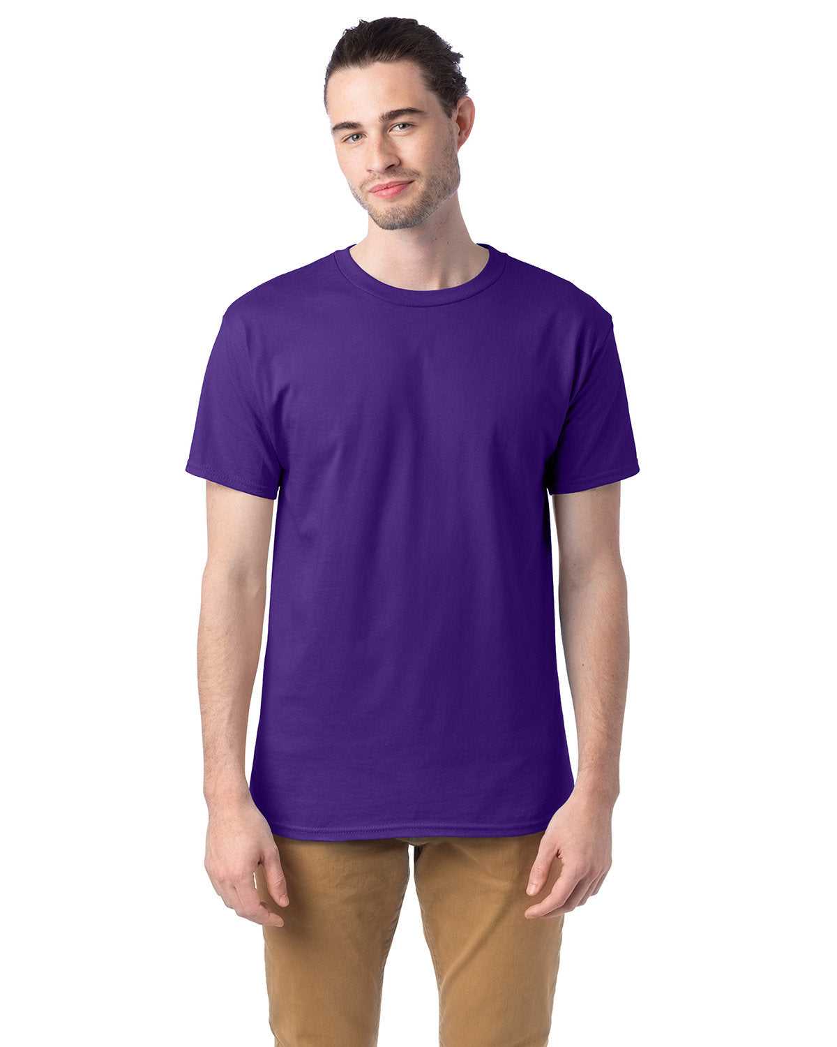 Hanes 5280 Essential-T T-Shirt - Athletic Purple - HIT a Double - 1