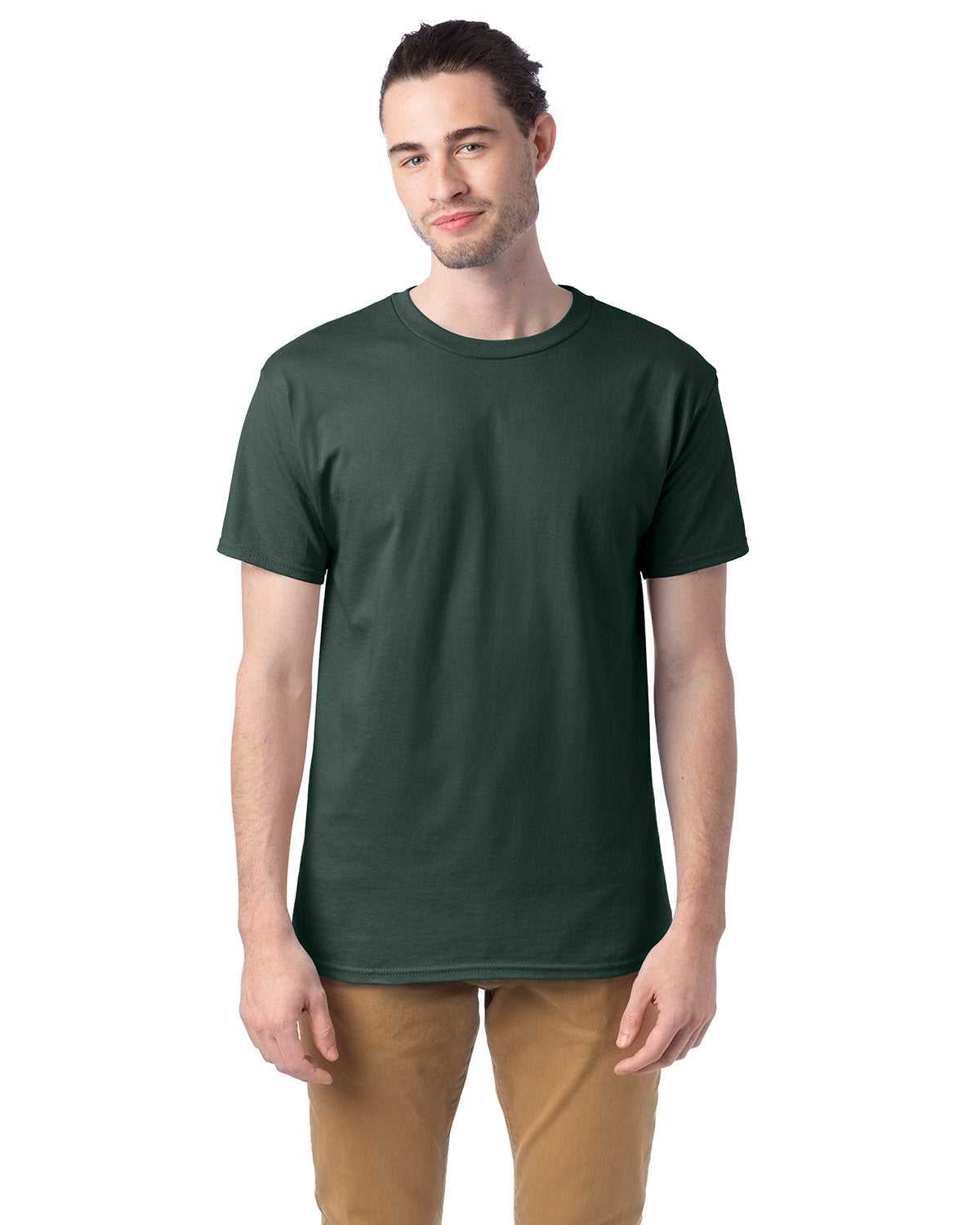 Hanes 5280 Essential-T T-Shirt - Athletic Dark Green - HIT a Double - 1