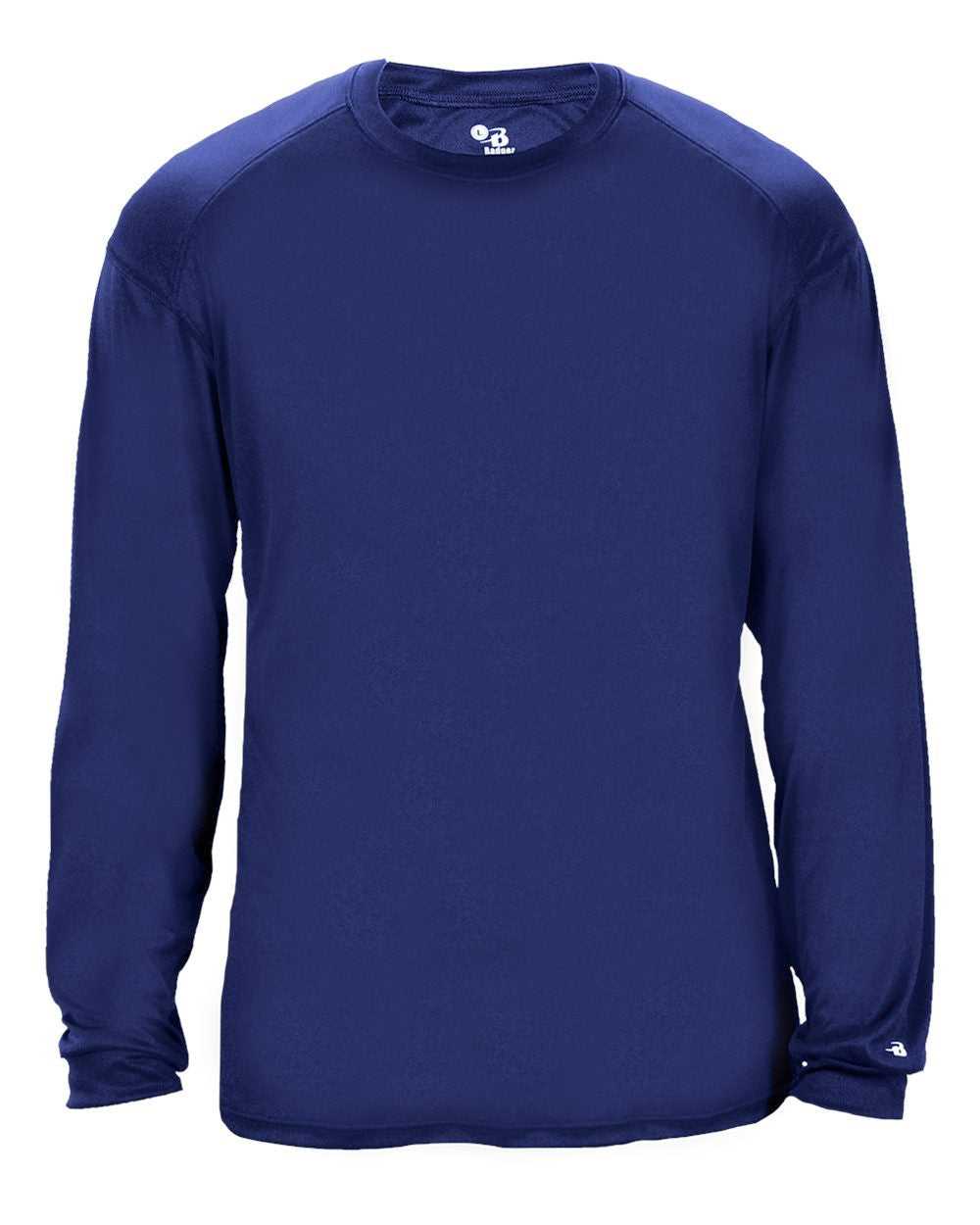 Badger Sport 2004 Ultimate Softlock Youth Long Sleeve Tee - Royal - HIT a Double - 1