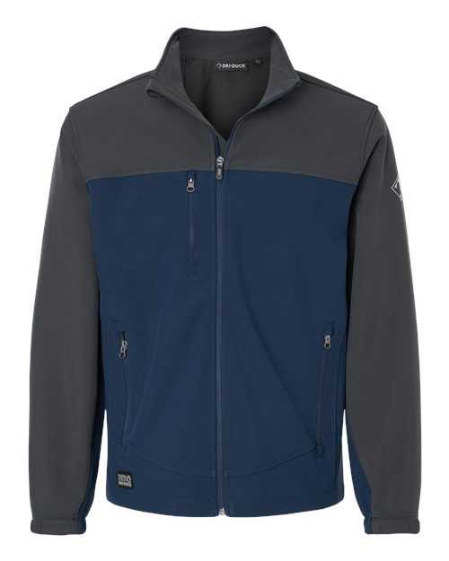 Dri Duck 5350T Motion Soft Shell Jacket Tall Sizes - Deep Blue Charcoal - HIT a Double - 1