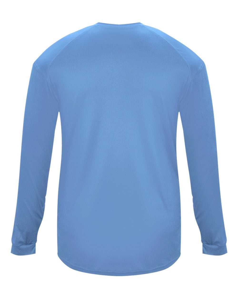 Badger Sport 4004 Ultimate Softlock Long Sleeve Tee - Columbia Blue - HIT a Double - 3