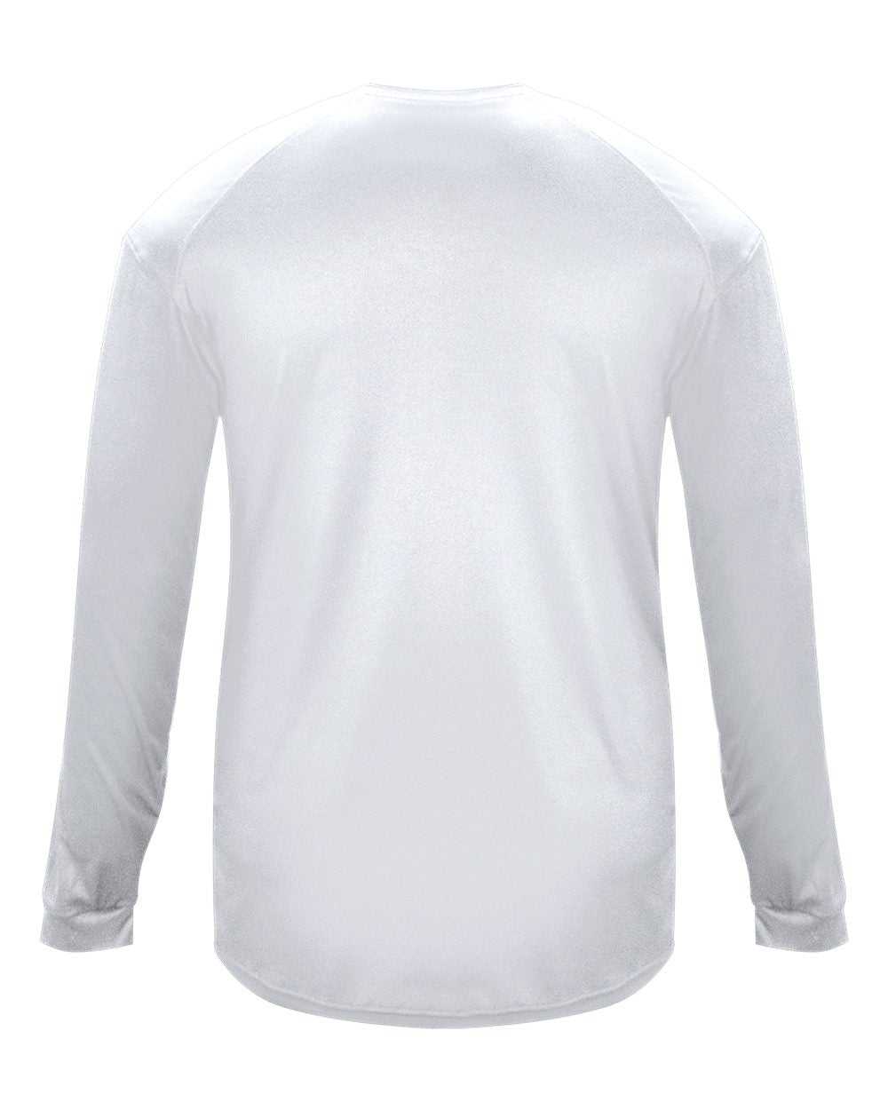 Badger Sport 4004 Ultimate Softlock Long Sleeve Tee - Silver - HIT a Double - 3