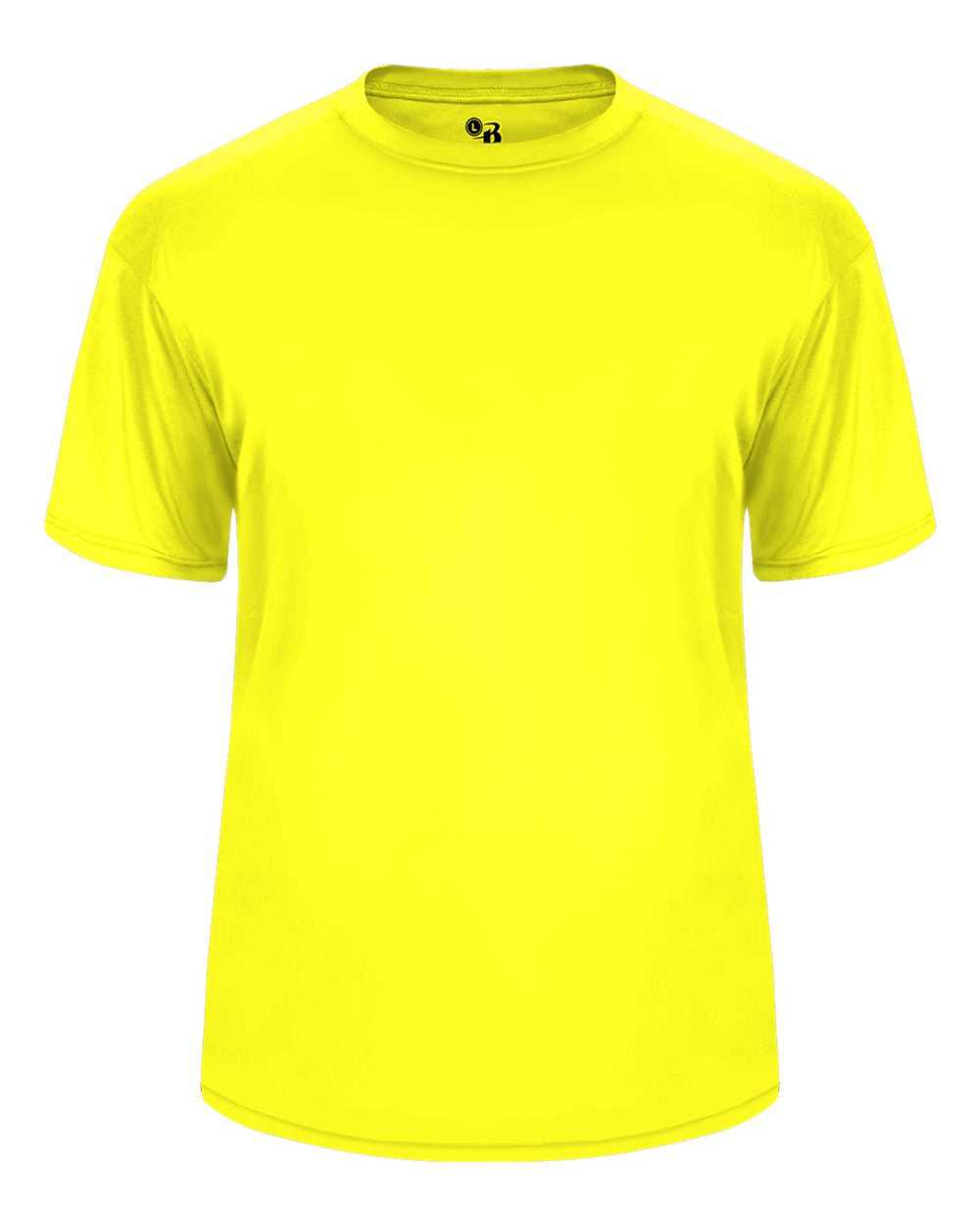 Badger Sport 2020 Ultimate Softlock Youth Tee - Safety Yellow Green - HIT a Double - 1