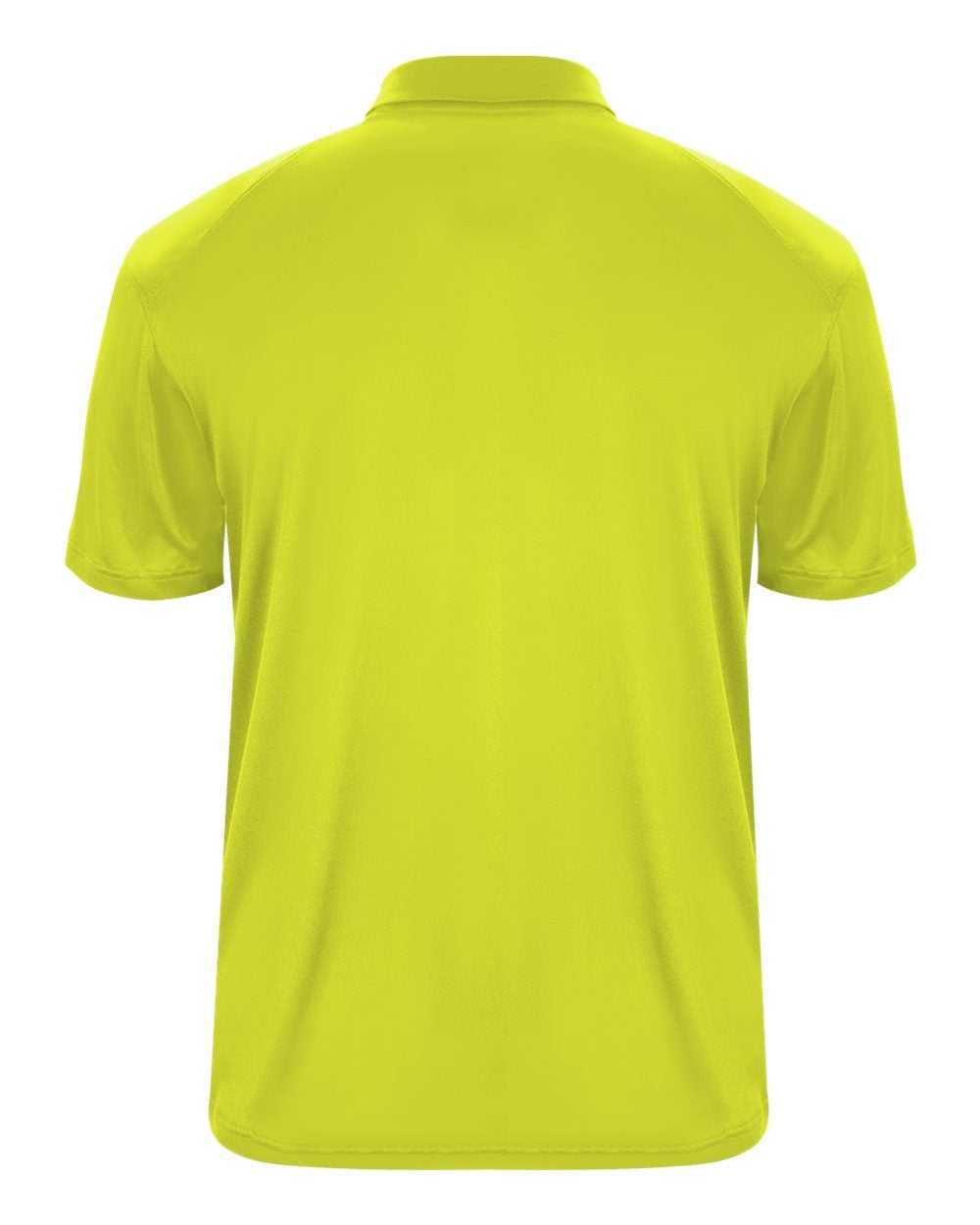 Badger Sport 4040 Ultimate Softlock Polo - Safety Yellow Green Graphite - HIT a Double - 3