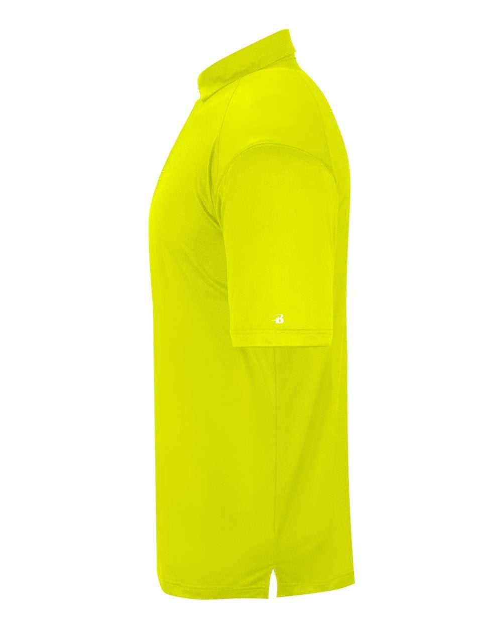 Badger Sport 4040 Ultimate Softlock Polo - Safety Yellow Green Graphite - HIT a Double - 2