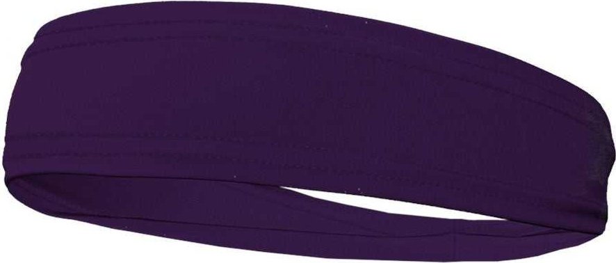Badger Sport 0300 Headband - Purple - HIT a Double - 1